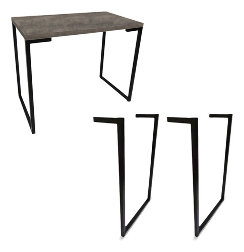 Pé Mesa Base Industrial L Altura 75 Cm Escrivaninha Angular