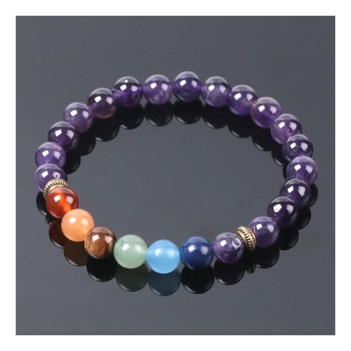 Pulsera 7 Chakras / Gemoterapia / Piedra / Cuarzo / Reiki