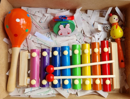 Imagen 1 de 3 de Kit Musical De Madera Para Niños Instrumento Musical Piki.uy
