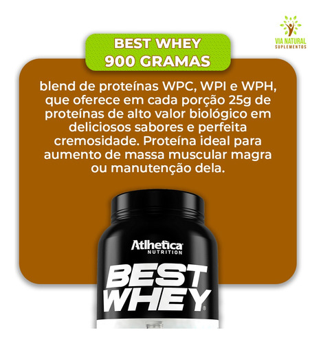 Best Whey 900g Sabores - Atlhetica Nutrition Sabor Chocolate Branco
