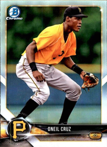 2018 Bowman Draft Chrome Refractor Bdc-40 Oneil Cruz Rc Rook