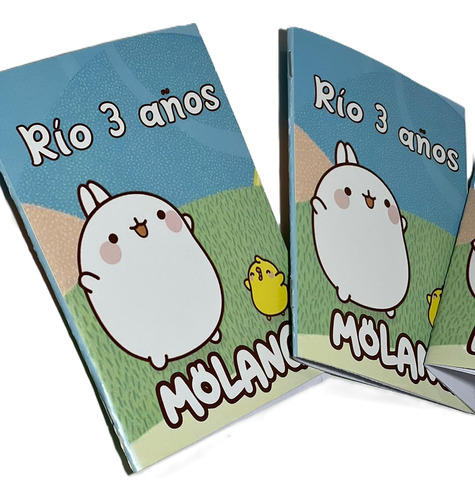  Libritos Para Colorear Personalizados X 20 Molang Mölang