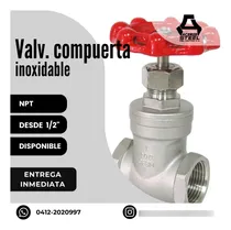 Comprar Valvula  1\u002F2  Compuertas Inoxidable Npt  200 Psicalidad 316