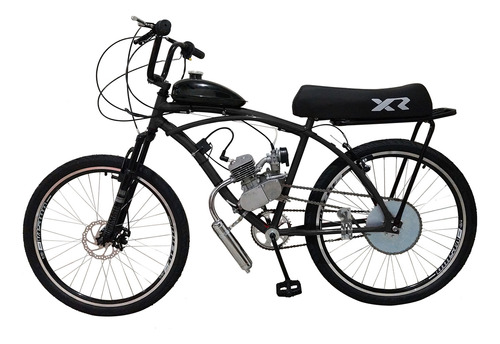 Bicicleta Motorizada 80cc Freio Disco, Suspensão E Banco Xr
