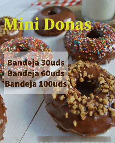Imagen 1 de 1 de Mini Donas Al Mayor Y Detal