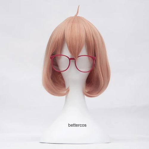 Peluca De Cosplay Kyokai No Kanata Kuriyama Mirai Corta Nara