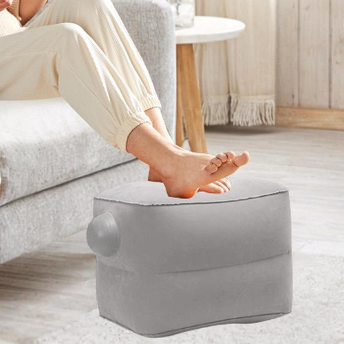 Reposapiés Inflable Para Escritorio, Almohada Para Gris