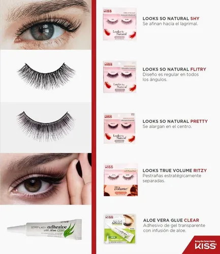 Pestañas Postizas Kiss Originales True Volume Ritzy