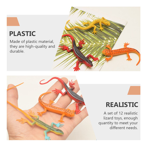 Figuras De Lagartijas Artificiales Para Uso Doméstico, 12 Un