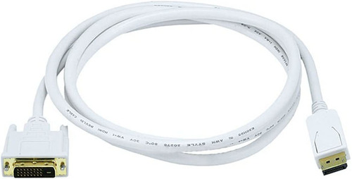 Monoprice 6 Ft 28 Awg Displayport A Cable Dvi  Color Blanco