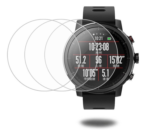 Pelicula Amazfit Stratos / Stratos 2 / Pace 2 - Kit 3 Unds