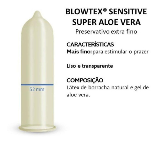 Pack Preservativo Blowtex Aloe Vera Pague 6 Leve 9
