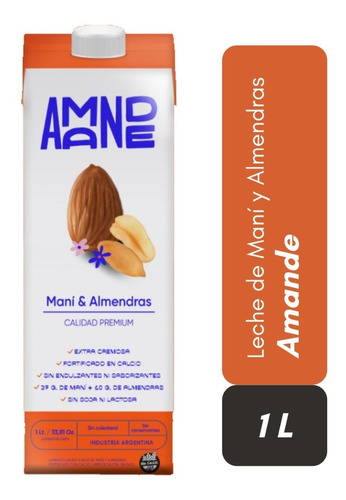 Leche De Mani Y Almendras Amande X 1l