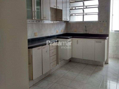 Imagem 6 de 13 de Apartamento De Frente / O Mar 3 Dorm | 1 Suite I 1 Vaga | 150 M² | Centro I São Vicente - 1161
