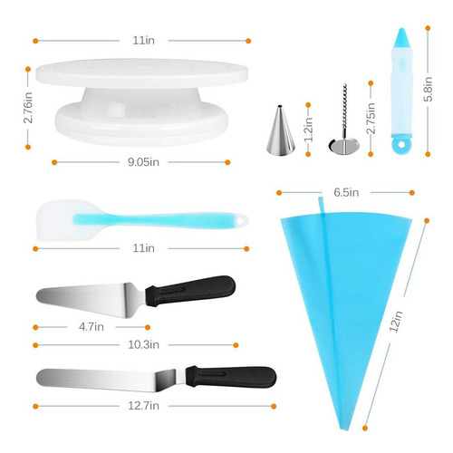 Imagen 3 de 6 de 52 Unids Multi-funcin De Decoracin De Pasteles Kit Cake