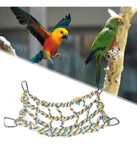 Nn Estructura Cuerda Para Mascotas Y Aves, Red Amarillo