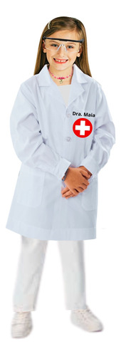 Scrub Enfermero (a) Doctor Disfraz - Mandil De Laboratorio