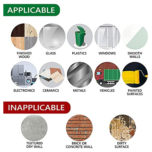 Paquete De 6 Pegatinas Linkidea Para Papelera De Reciclaje,