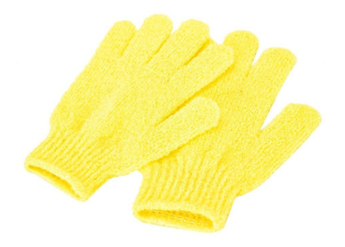 Guantes Exfoliantes X Par Colores Lisos P/exfoliacion Ducha