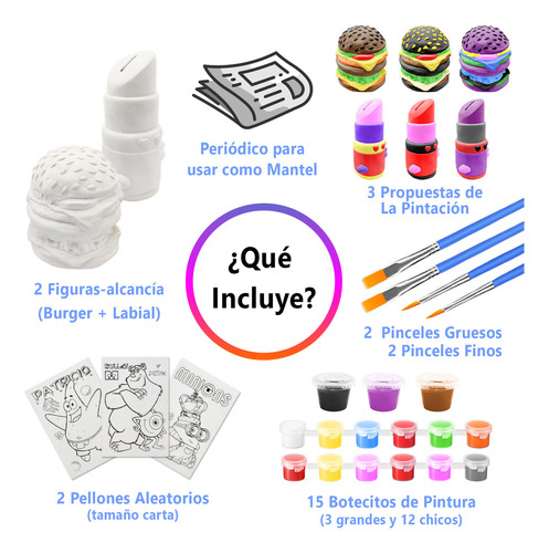 Juego De Pareja Alcancías Para Pintar En Cita / Aniversario