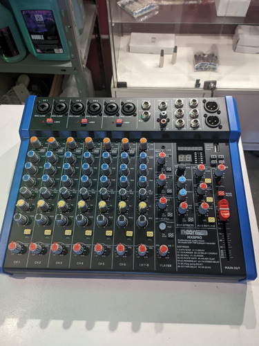 Consola Moon Mx8pro Mixer Fx Efectos Usb Bluetooth Interfaz
