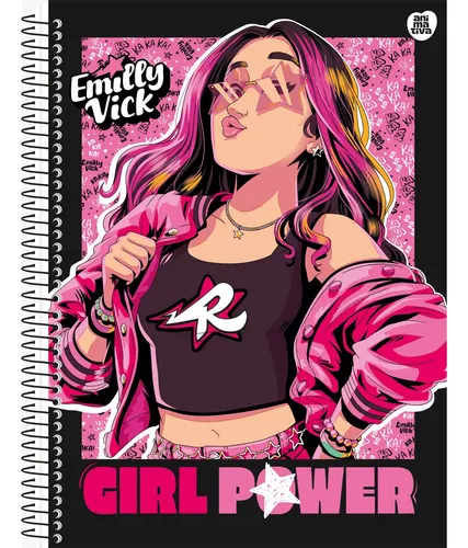 Caderno Emily Vick Ketlhen Void Leozinho 1 Matéria 80 Folhas | MercadoLivre