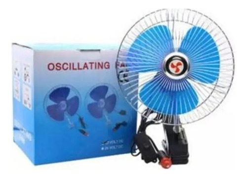 Ventilador De Auto Automóvil 12v Clip Oscilante 7 Pulgadas