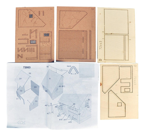 Juego De Construcción De De Madera A Escala 1:72 Para