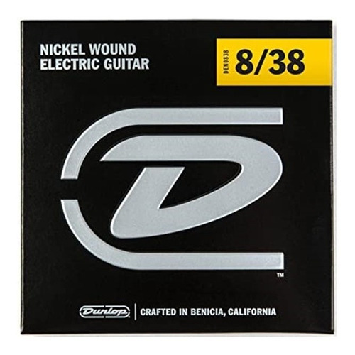 Juego De Cuerdas Dunlop Nickel Para Guitarra Eléctrica 08-38