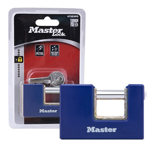 Candado Master Lock De Perno Para Cortina 75mm Febo