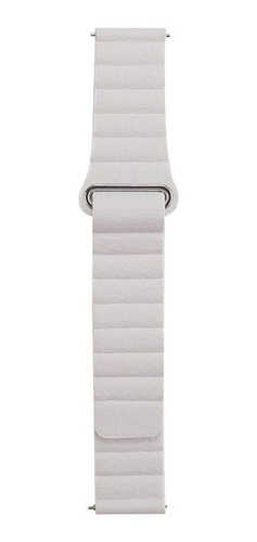 Pulseira 20mm Couro Loop Para Amazfit Bip - Amazfit Gtr 42mm Cor Branco