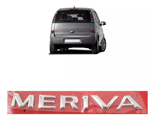 Emblema Letreiro  Meriva  Cromado  2002 A 2008