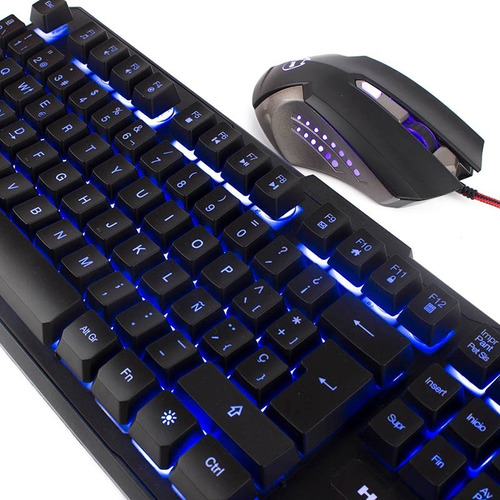 Teclado Gamer Semi Mecánico Halion Odín Con Luz Led