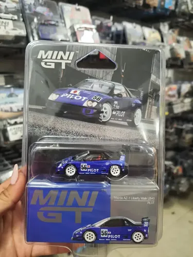 Mini Gt Mazda Az-1 Liberty Walk Lb40 #1047 Pilot Azul | Frete grátis