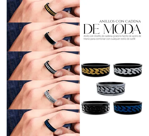 Set de anillos acero inoxidable hotsell