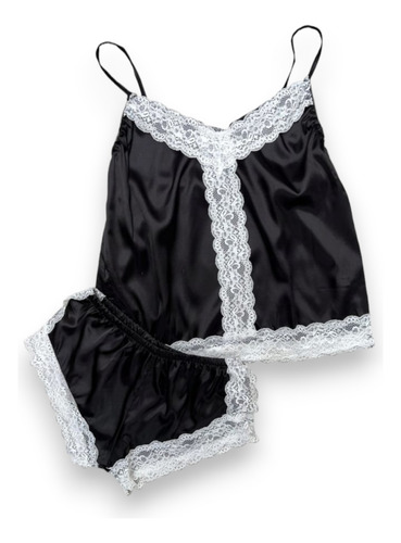 Pijama De Short Satinado