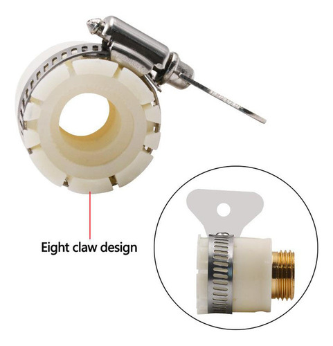 3 Conector De Grifo De Jardín De Latón Para Adaptador De