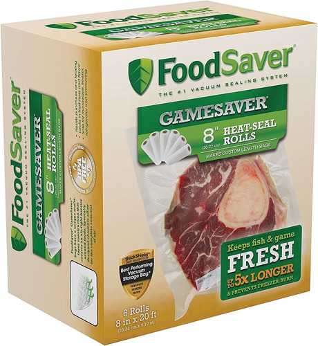 Foodsaver Gamesaver Rollo Largo De Sellado Al Vacio De 8 X 