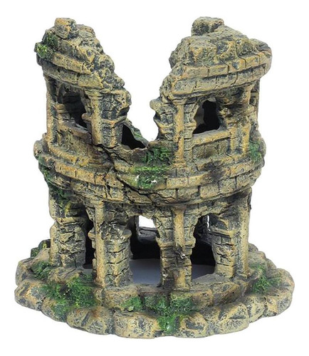 * Acuario Agua Coliseo Romano Modelo Decoración Decoraciones