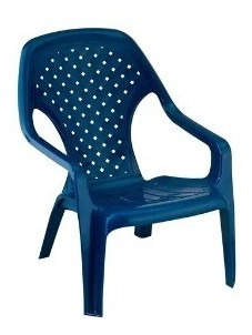 Silla Playera Plastica En Colores Para Descanso En Casa