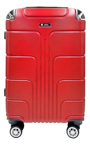 Maleta De 10 Kg Cabina C/candado De Seguridad Doble Llanta Rojo Rojo