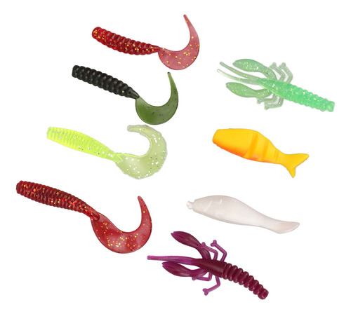 Señuelos De Pesca Blandos Jig Head, 30 Unidades, Con Forma D