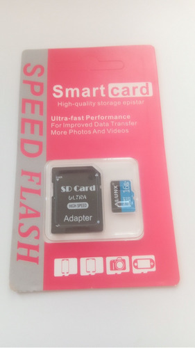 Tarjeta Micro Sd , 16 Gb .