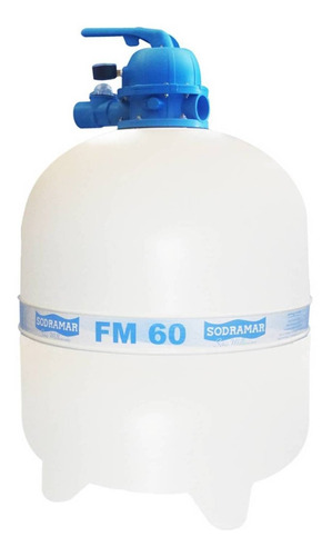 Filtro de arena para piscina Sodramar FM-60 de 6 vías