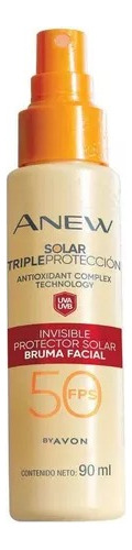 Protector Solar Bruma Facial Anew Avon 90ml