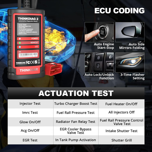Thinkdiag2 Escáner Obd2 Bluetooth Autovin 15 Funciones Mmg