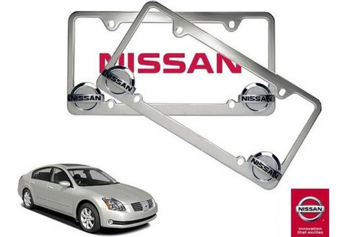 Par Porta Placas Nissan Maxima 3.5 2005 Original