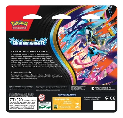 Pokémon ME04 Caos Ascendente Blister Quádruplo Toxel 4 Boosters copag: imagem 2