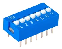 Comprar 10 X Interruptor Dip Switch 7 Posiciones 2.54mm Electronica