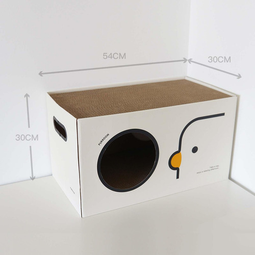 Vg Gato Ondulado Casa Scratcher Placa Interativa